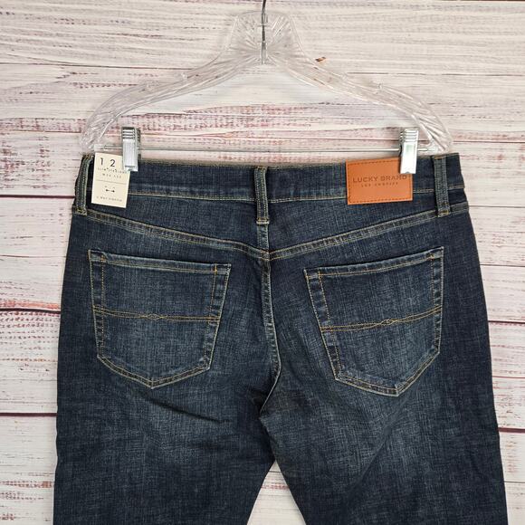 Lucky Brand Men's 121 Slim Straight Jeans 34X32 Faded Whiskered Denim Basic NWT - Picture 5 of 15